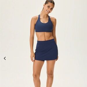 Outdoor Voices Navy Blue Skirt Set